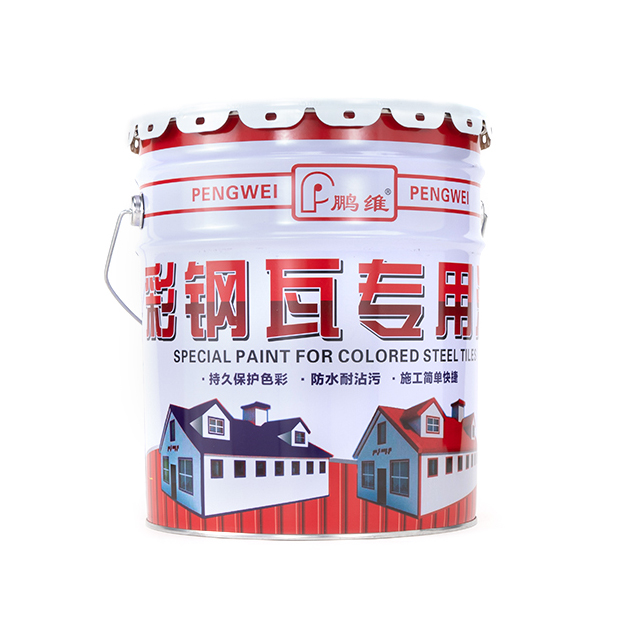 赤峰鹏维彩钢瓦用漆高光高耐候丙烯酸聚氨酯彩瓦漆厂房屋顶翻新工业漆